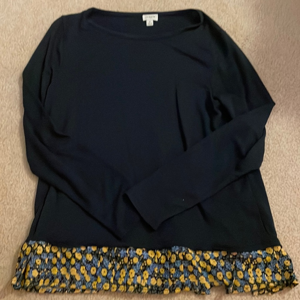 Size Medium J Crew Factory Sweater with Mock Layer